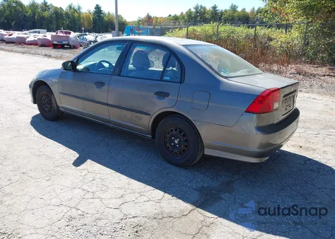 2005 Honda Civic Vp from USA, damaged, VIN 2HGES16305H629916